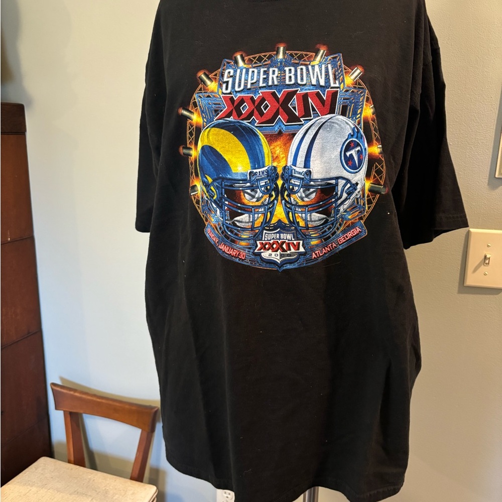 2000 Super Bowl shirt XL  Rams vs Titans.